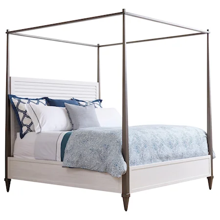 Coral Gables Queen Poster Bed with Reovable Canopy